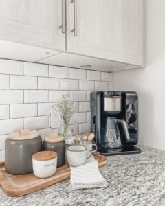 Coffee Bar Ideas For Kitchen Counter | A Blissful Nest