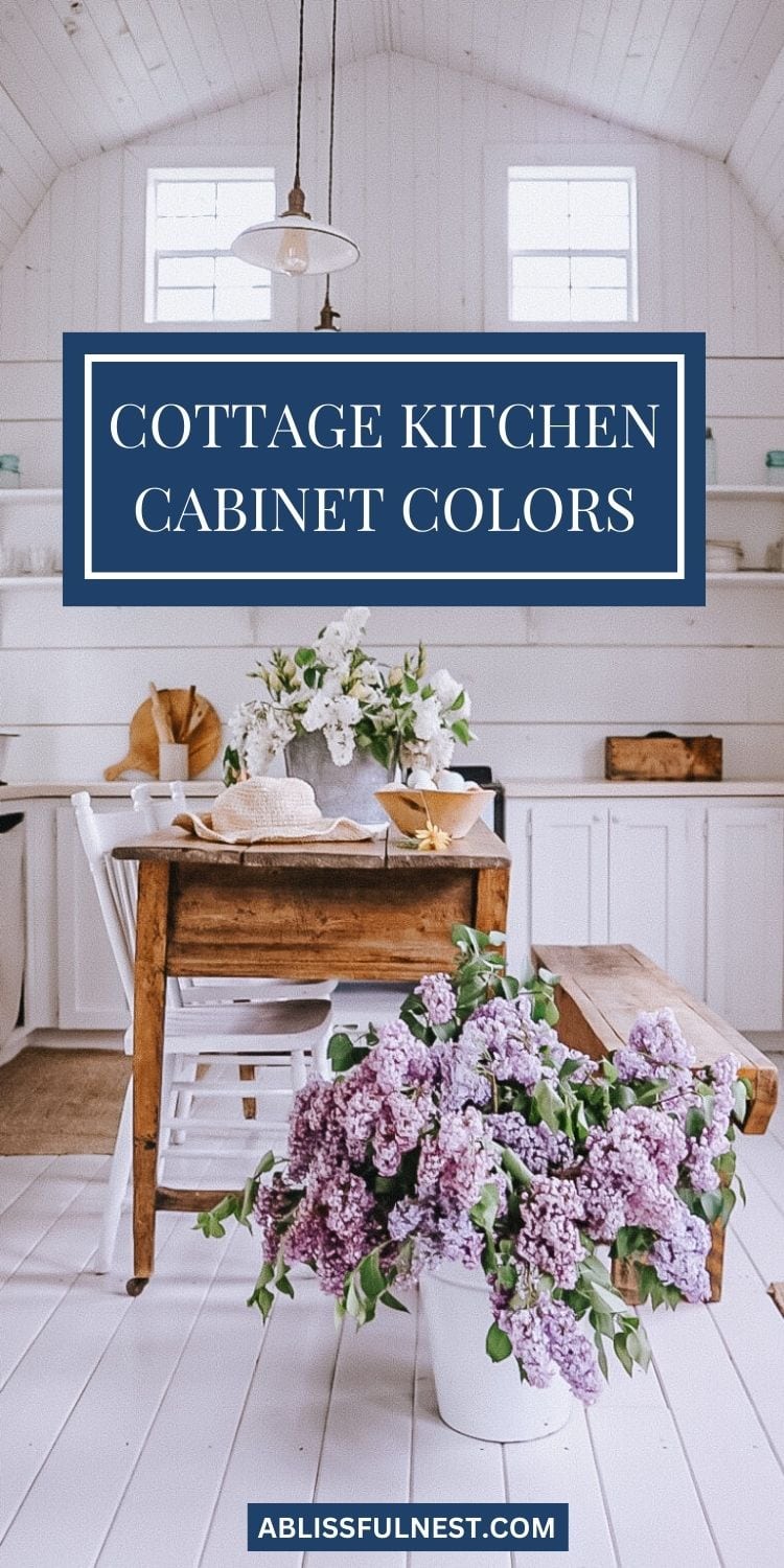 Cottage Kitchen Cabinet Colors | A Blissful Nest