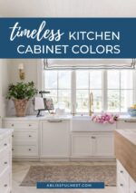 Timeless Kitchen Cabinet Colors | A Blissful Nest