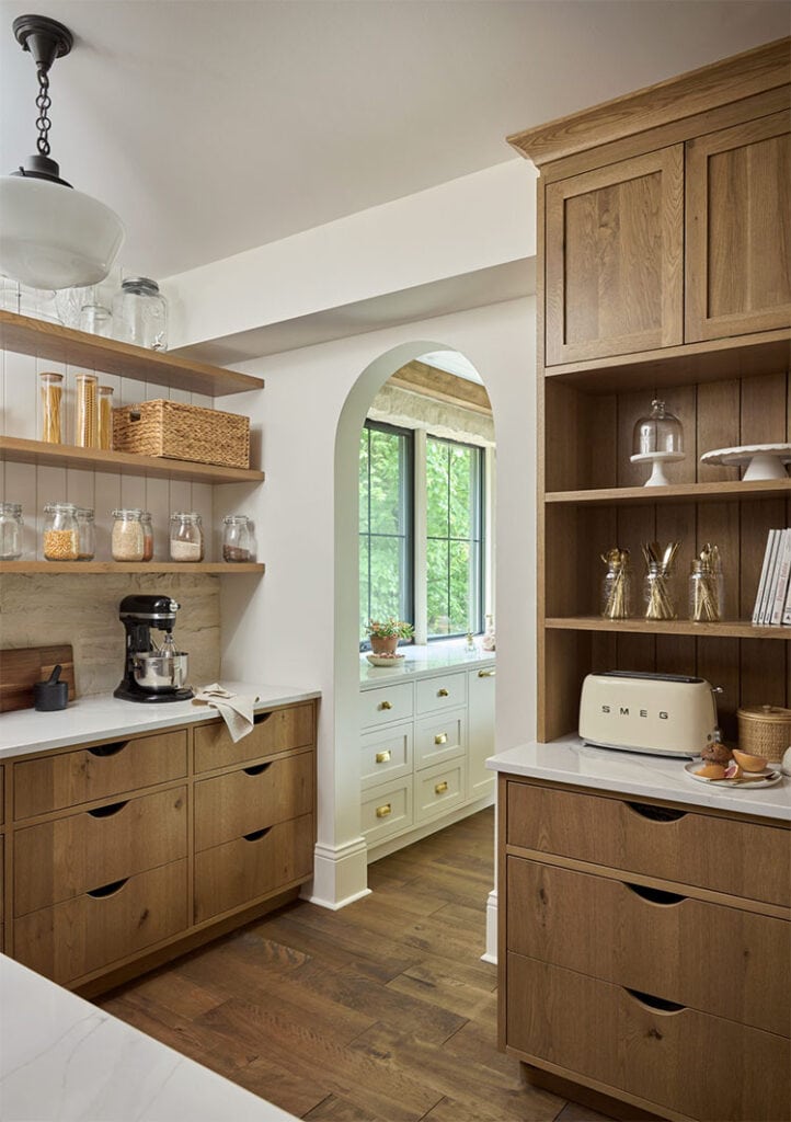 This beautiful pantry designed by AKB Design is a stunner! #ABlissfulNest