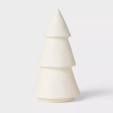These ceramic Christmas trees are affordable and perfect to add to your home this holiday season! #ABlissfulNest