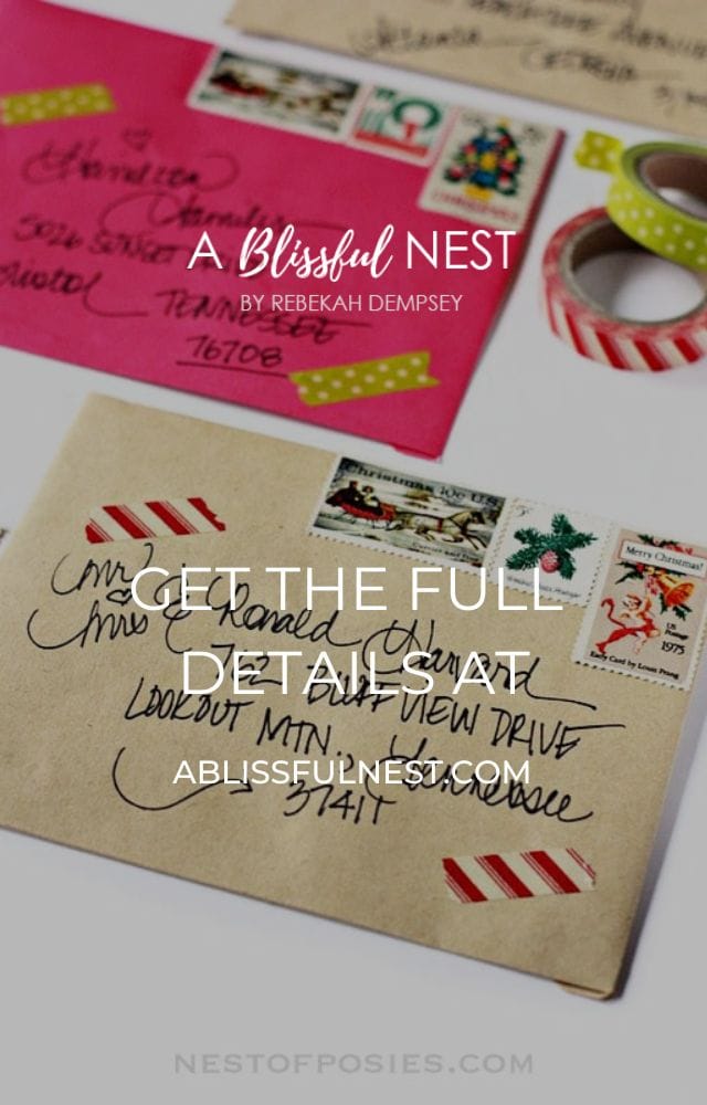 Washi Tape Christmas Cards - The Full Nester