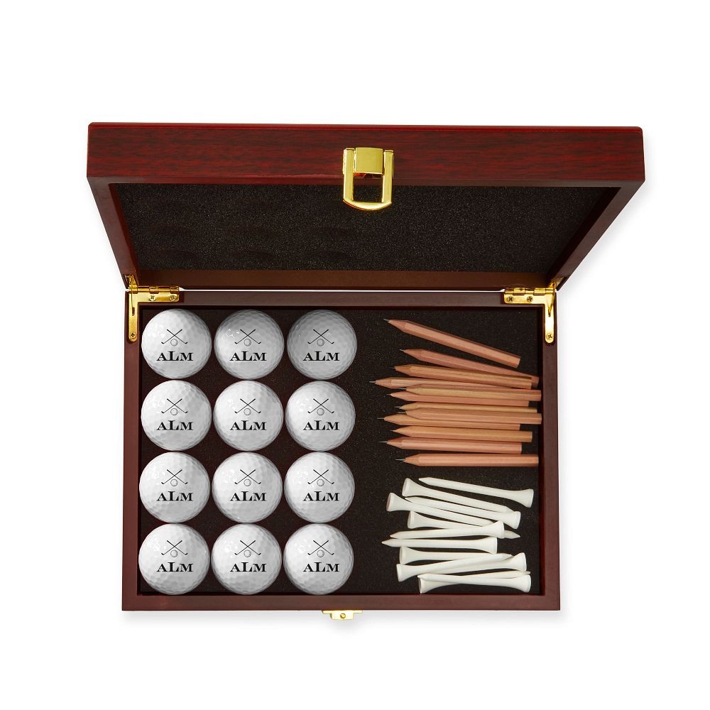 This personalized golf ball set is SUCH a good under $100 gift for him! #ABlissfulNest