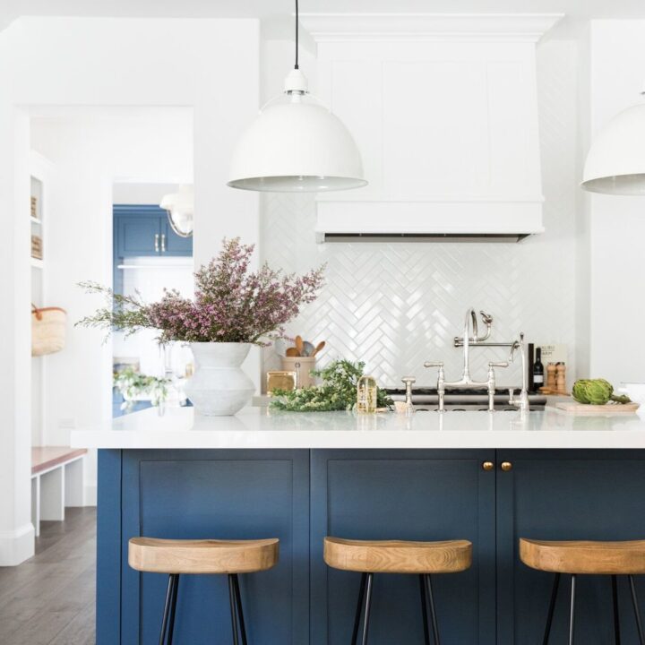 Image for Navy Blue And White Cabinets