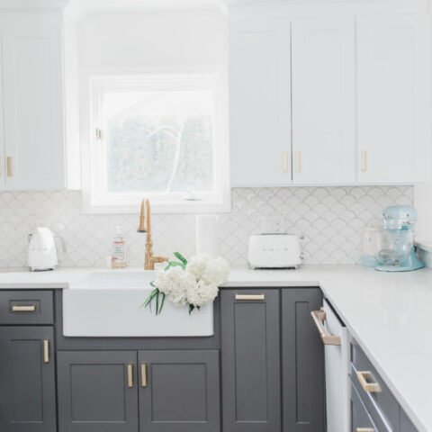 Image for White and Dark Gray Cabinets