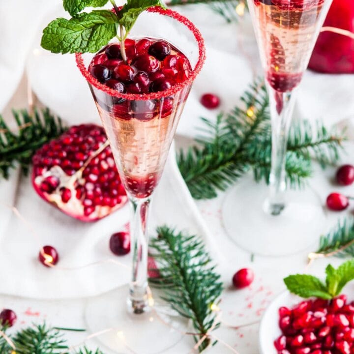Image for Cranberry Pomegranate Prosecco Sparklers