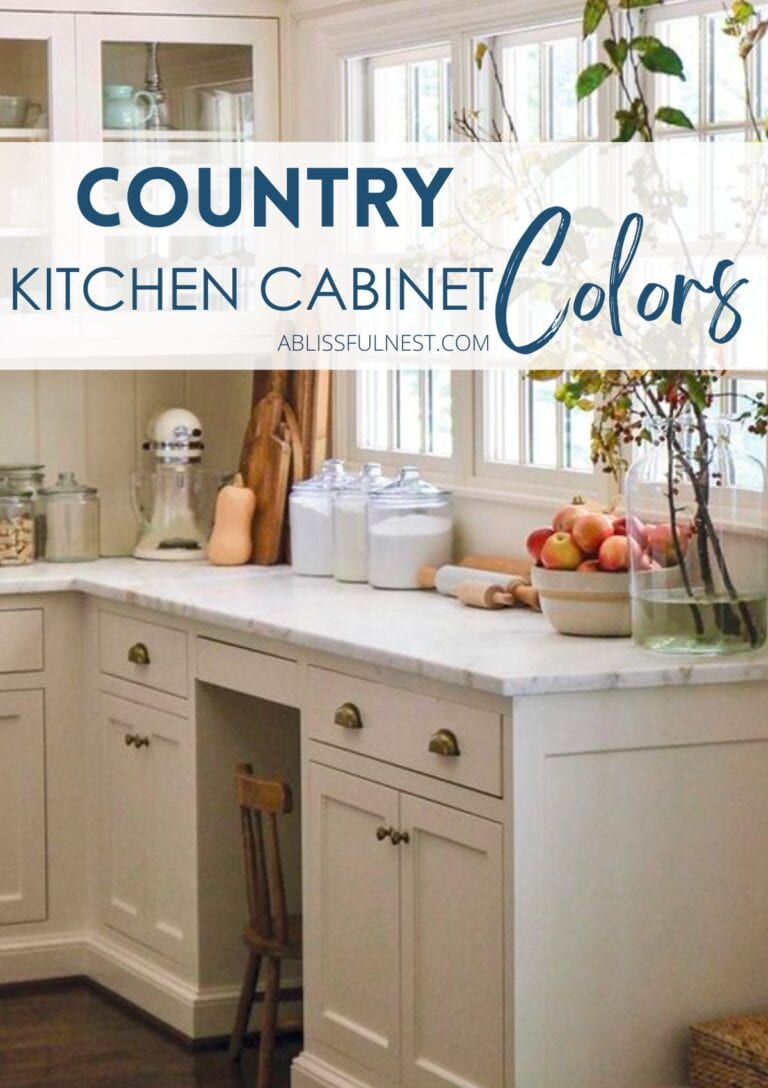 Country Kitchen Cabinet Colors | A Blissful Nest