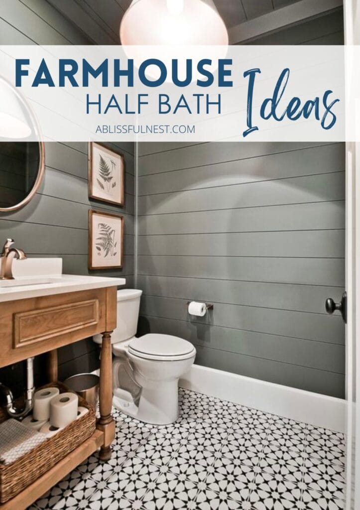 Farmhouse Half Bath Ideas A Blissful Nest