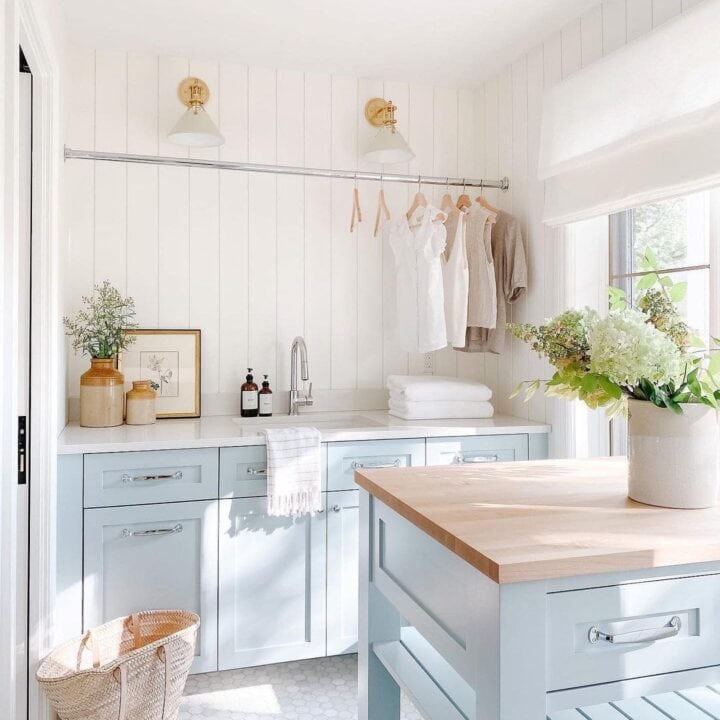 Image for Light Blue Farmhouse Kitchen