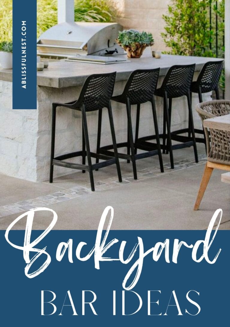 Backyard Bar Ideas | A Blissful Nest
