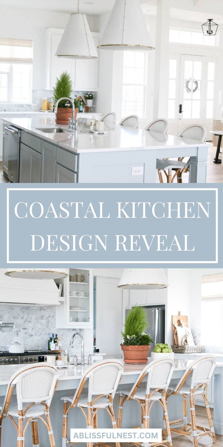 Coastal Kitchen Design Reveal | A Blissful Nest