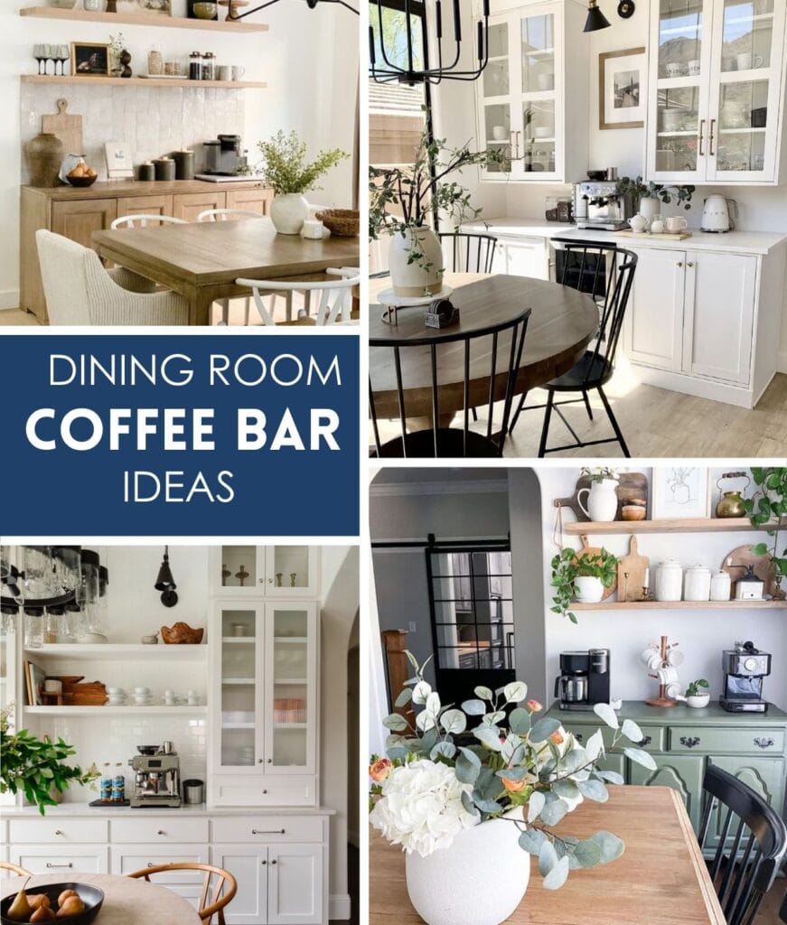 Dining Room Coffee Bar Ideas | A Blissful Nest