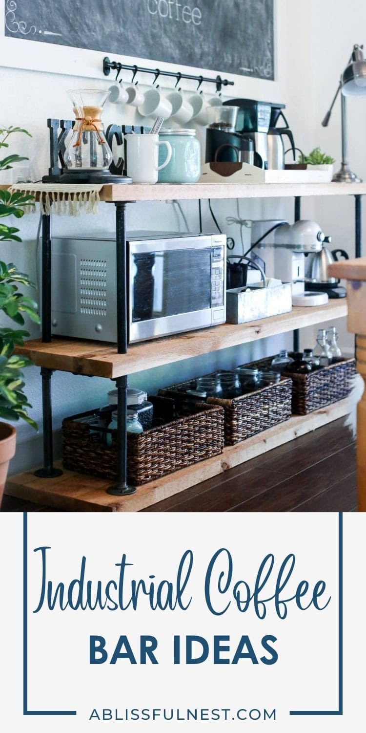 Industrial Coffee Bar Ideas | A Blissful Nest