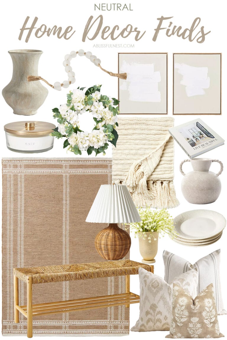 Neutral Home Decor Finds
