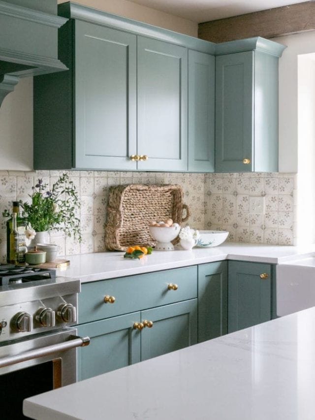 Blue Green Kitchen Cabinet Colors