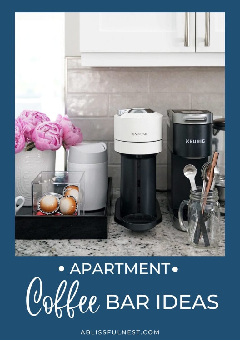 Picture of Apartment Coffee Bar Ideas | A Blissful Nest