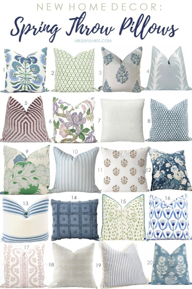 Beautiful Spring Pillow Finds