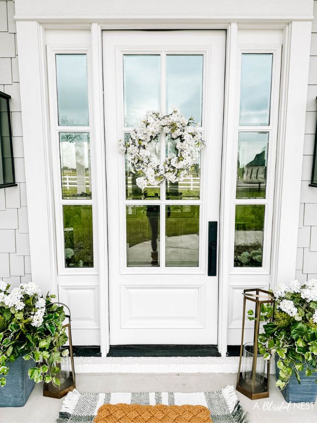 Green And White Spring Porch Story