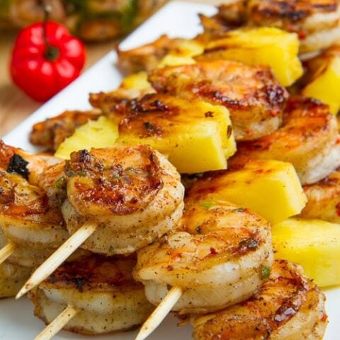 Image for Grilled Jerk Shrimp and Pineapple