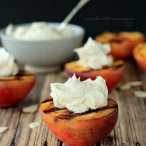Image for Grilled Peaches with Maple Honey Mascarpone Cheese 