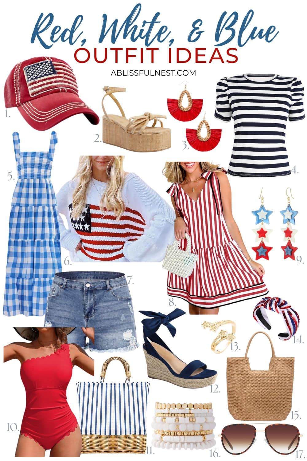Red, White, and Blue Outfit Ideas