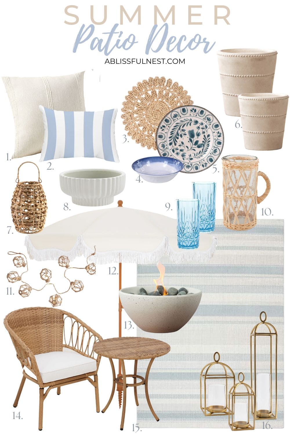 Beautiful Summer Patio Decor