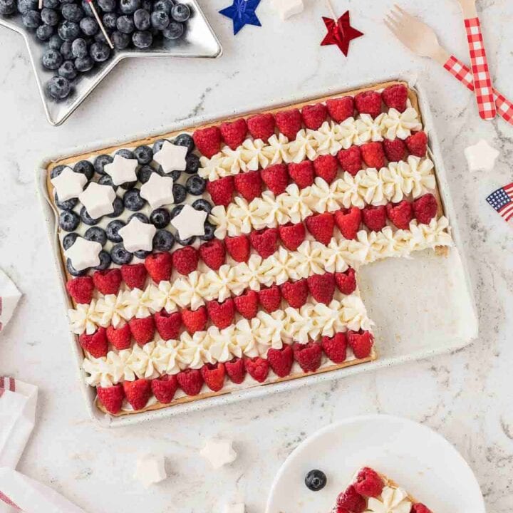 Image for American Flag Fruit Pizza