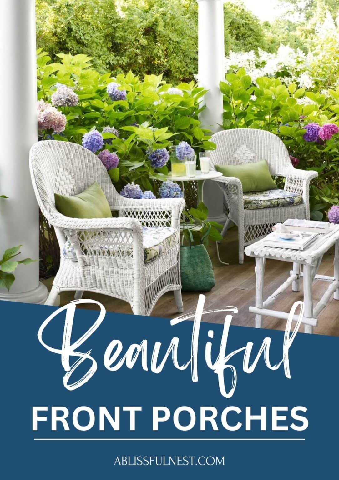 Beautiful Front Porches | A Blissful Nest