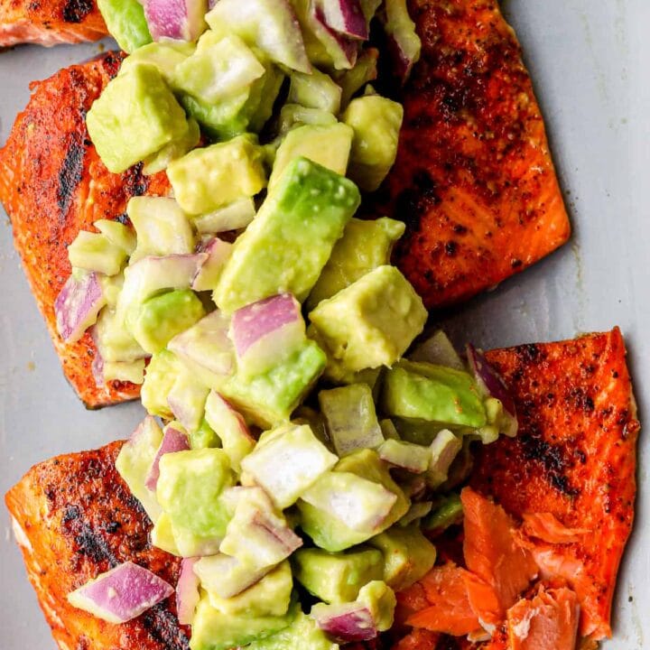 Image for Grilled Salmon with Avocado Salsa