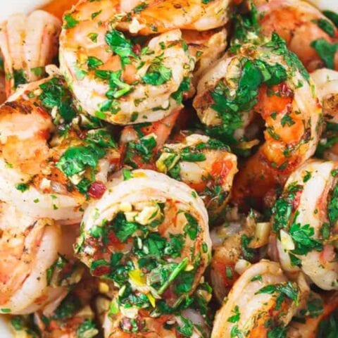 Image for Grilled Shrimp with Garlic Cilantro Sauce