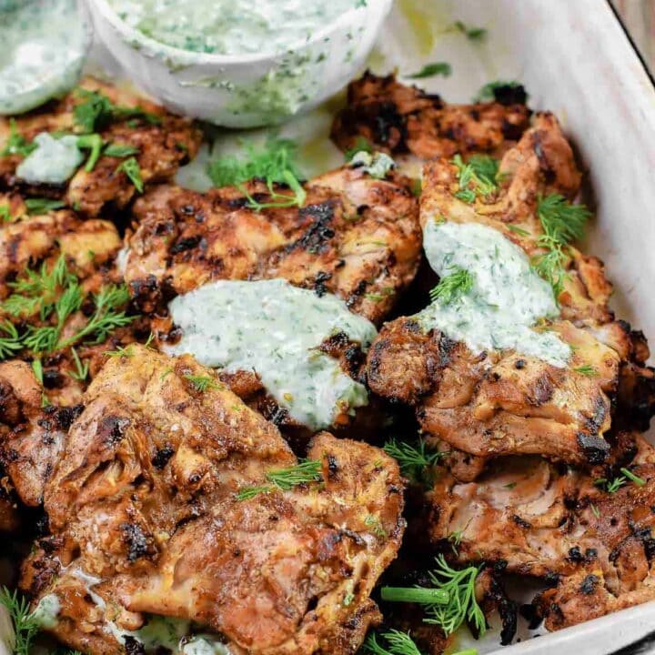 Image for Mediterranean Grilled Chicken with Dill Greek Yogurt Sauce