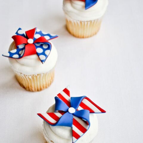 Image for Patriotic Pinwheel Cupcake Toppers