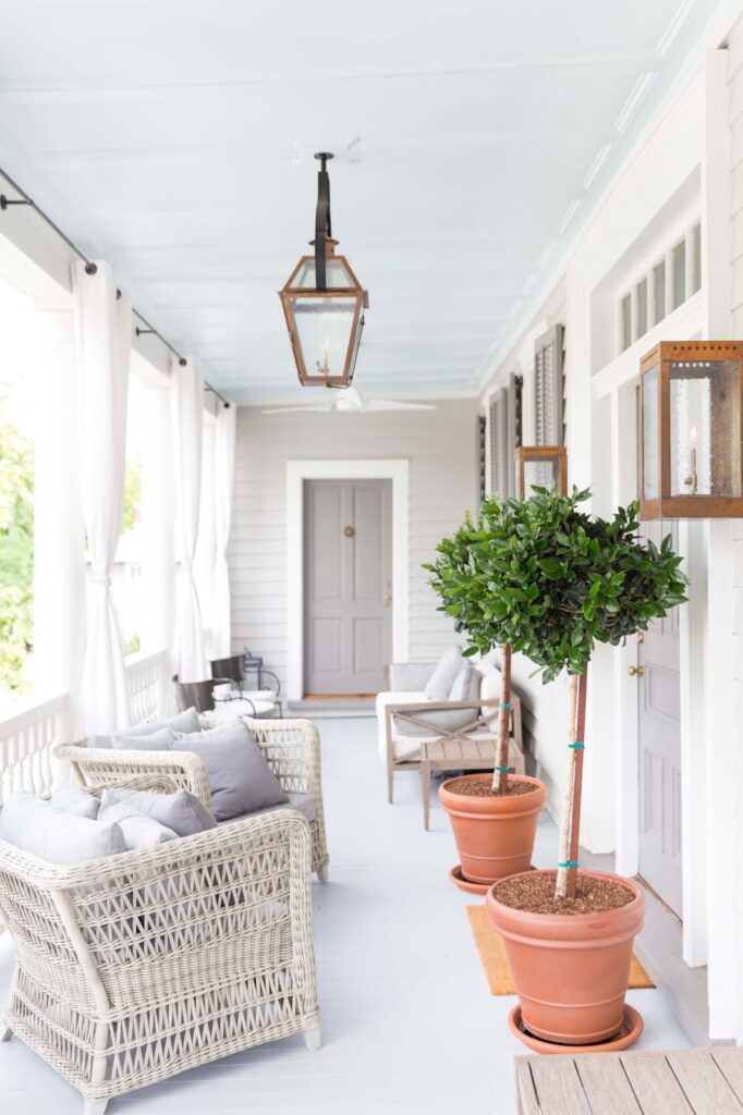 White Front Porches | A Blissful Nest