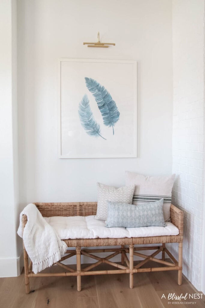 Coastal Living Room Tour | A Blissful Nest