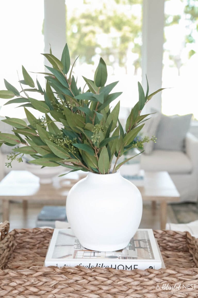 Coastal Living Room Tour | A Blissful Nest