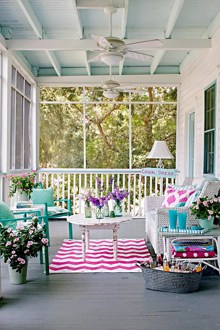 Colorful Front Porches