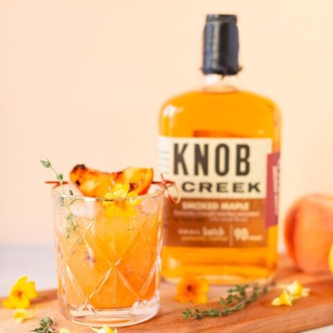 Image for Smoked Peach Maple Bourbon Smash