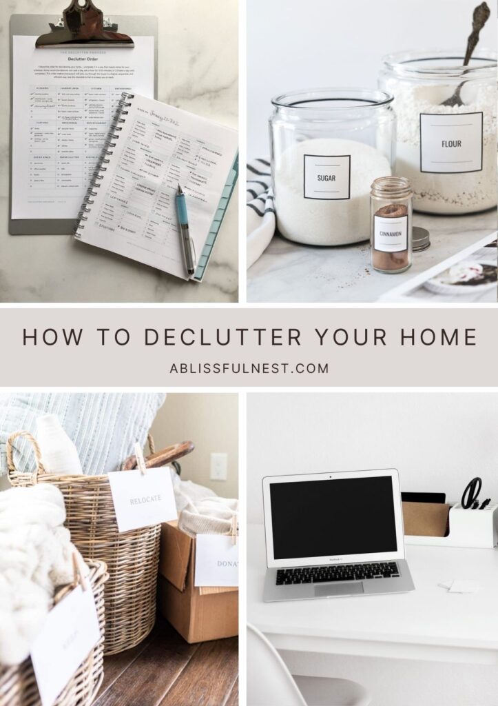 How To Declutter Your Home | A Blissful Nest