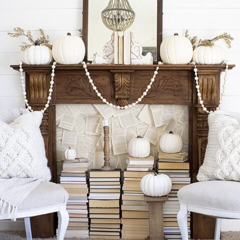 Image for White Pumpkins & Warm Wood Tones