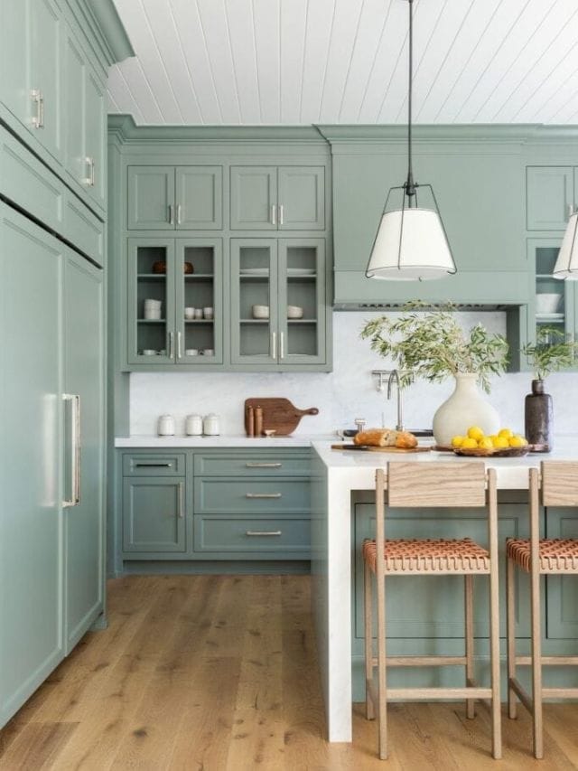 Best Green Kitchen Cabinet Colors-Webstories- Cover