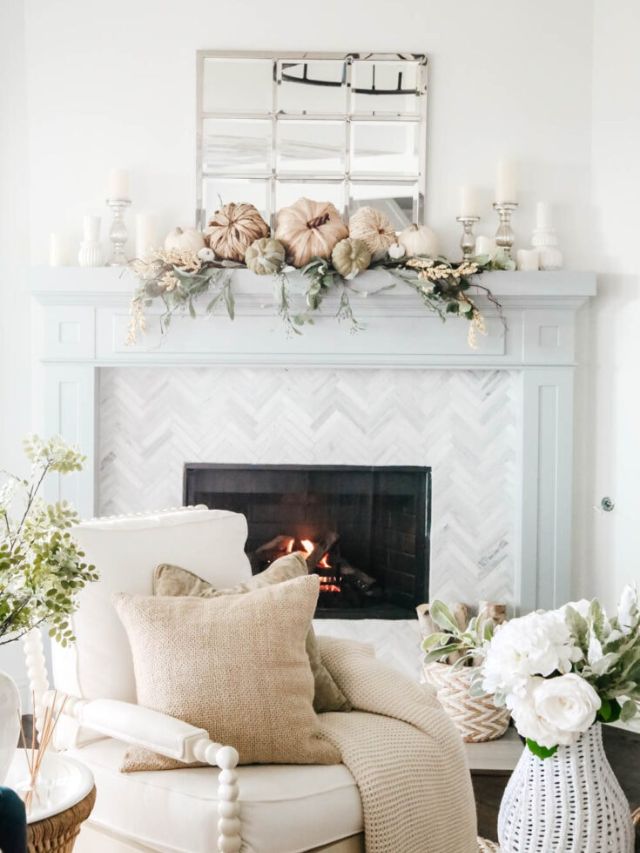 Cozy Fall Mantel Decorating Ideas-Webstories- Cover