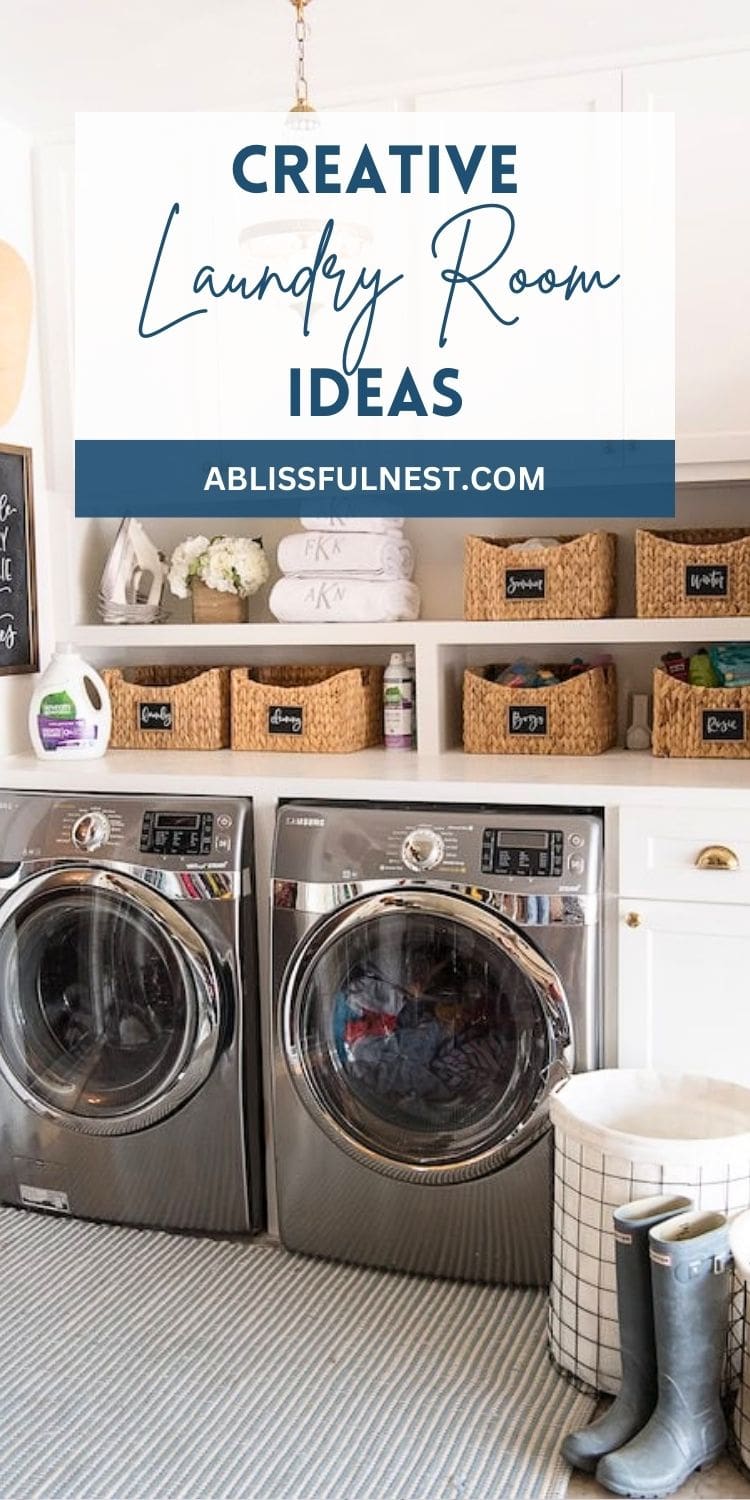 Creative Laundry Room Ideas | A Blissful Nest