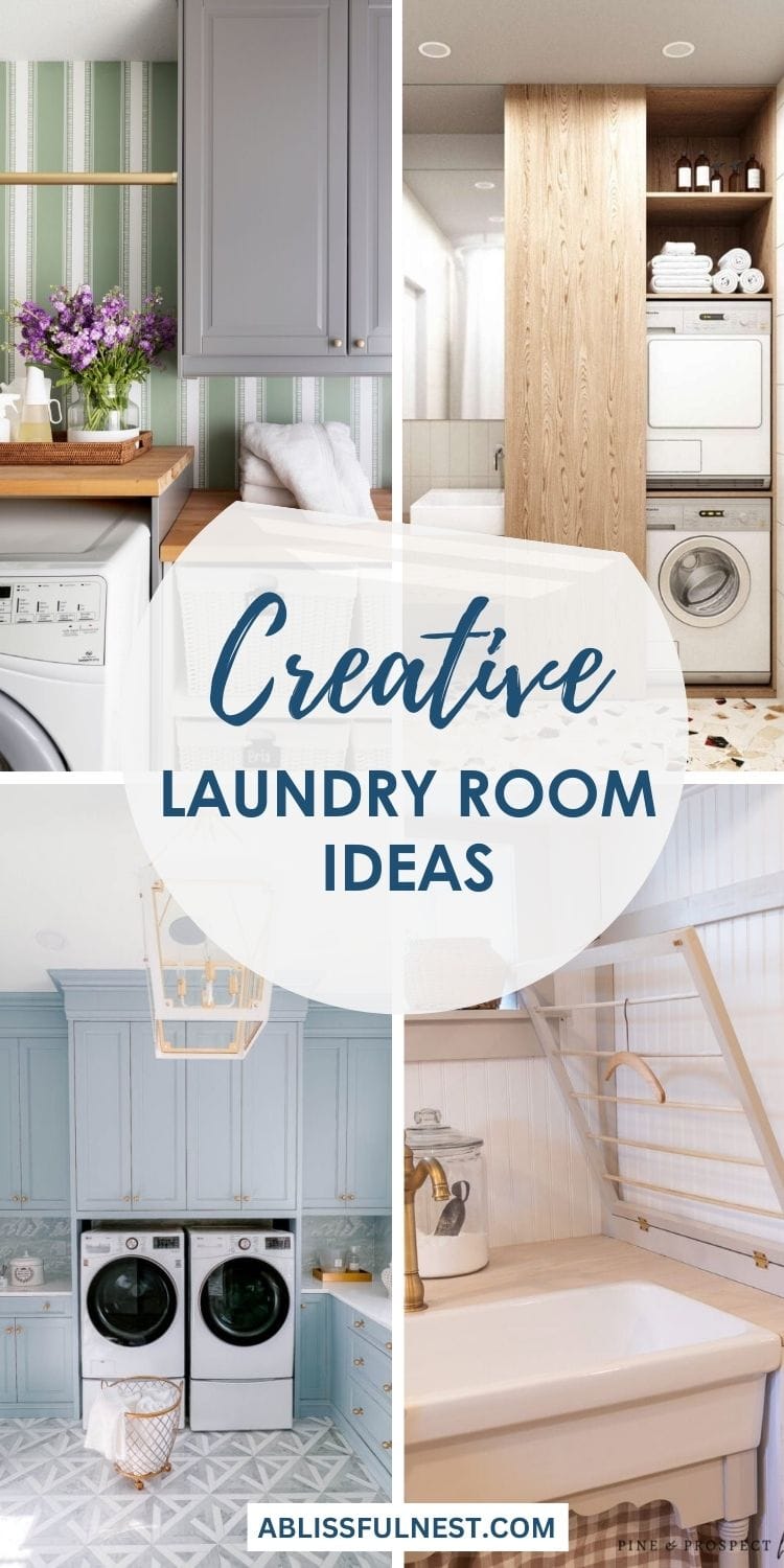 Creative Laundry Room Ideas | A Blissful Nest