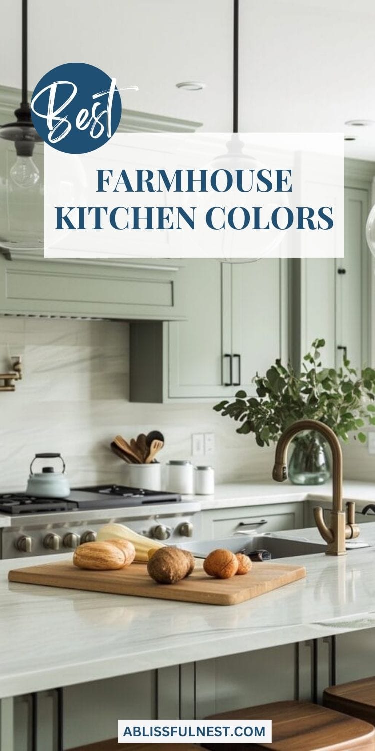 Farmhouse Kitchen Colors | A Blissful Nest