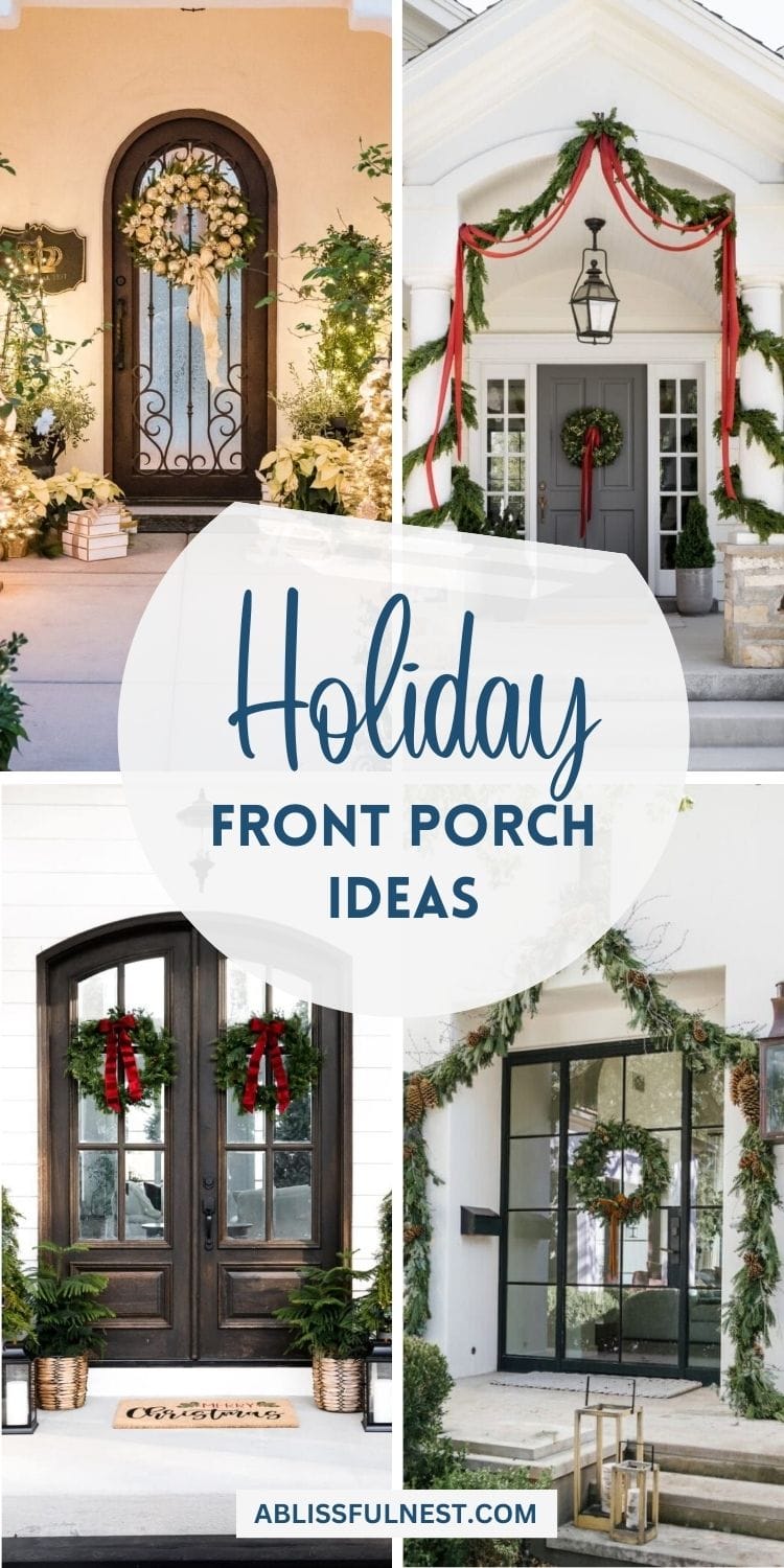 Holiday Front Porch Ideas | A Blissful Nest