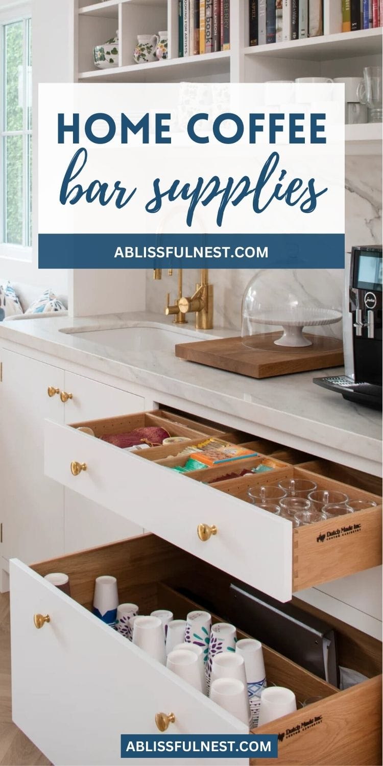 Home Coffee Bar Supplies | A Blissful Nest