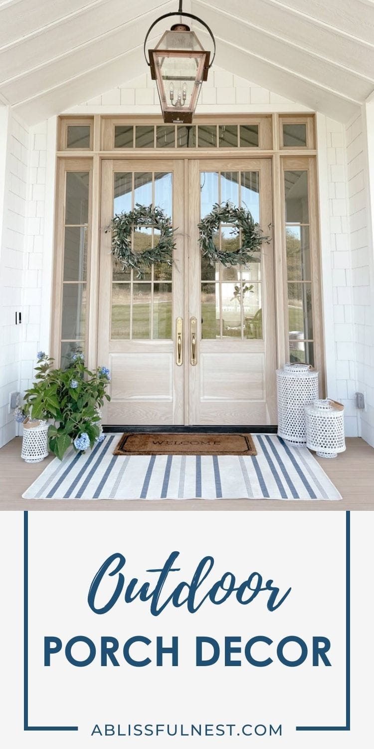 Outdoor Porch Decor | A Blissful Nest