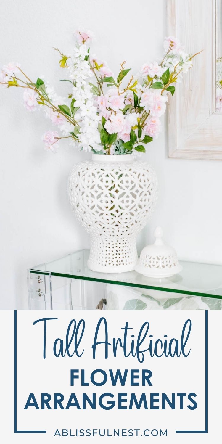 Tall Artificial Flower Arrangements | A Blissful Nest