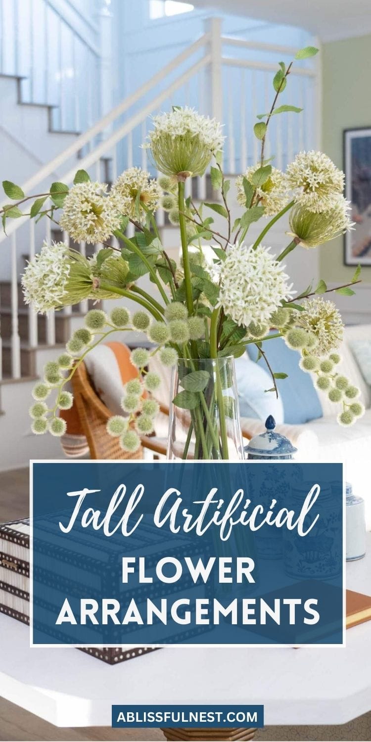 Tall Artificial Flower Arrangements | A Blissful Nest