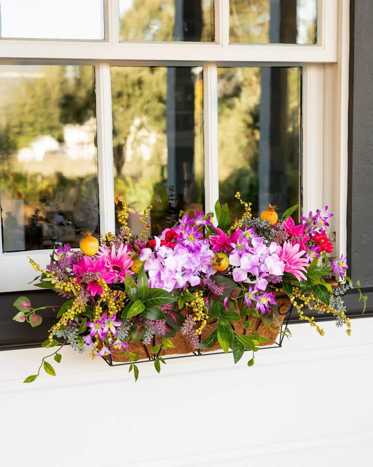 How To Arrange Fake Flowers In A Window | A Blissful Nest